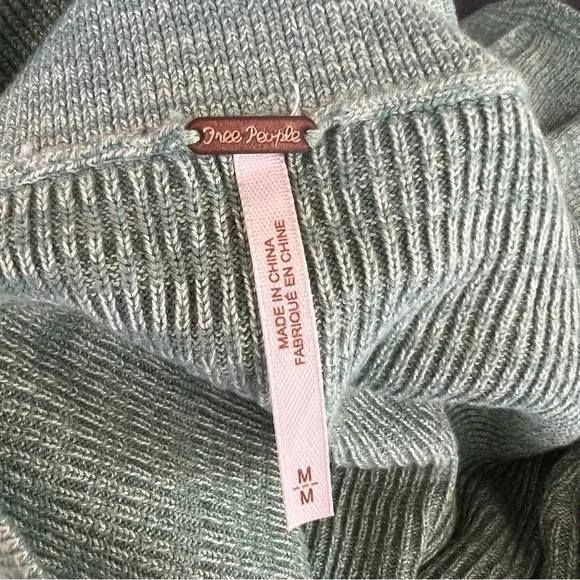 Free People Olive Green Midi Comfortable Elastic Stretch Skirt Size Medium - Picture 14 of 14